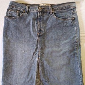 VTG Old Navy Distressed Denim Skirt